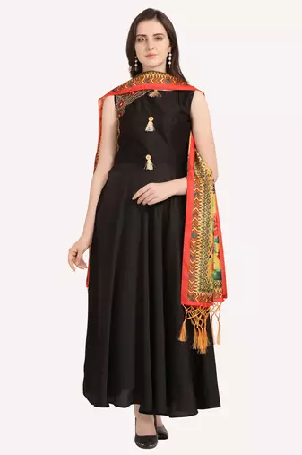 Digital print assam silk dupatta for women and girls to wear on gown chaniya choli kurti etc