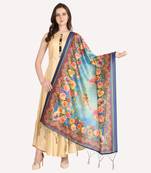 Digital print assam silk dupatta for women and girls to wear on gown chaniya choli kurti etc