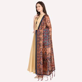 Digital print assam silk dupatta for women and girls to wear on gown chaniya choli kurti etc 2