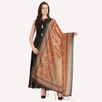 Digital print assam silk dupatta for women and girls to wear on gown chaniya choli kurti etc 1