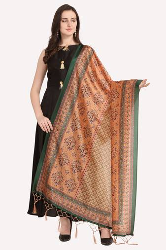 Digital print assam silk dupatta for women and girls to wear on gown chaniya choli kurti etc