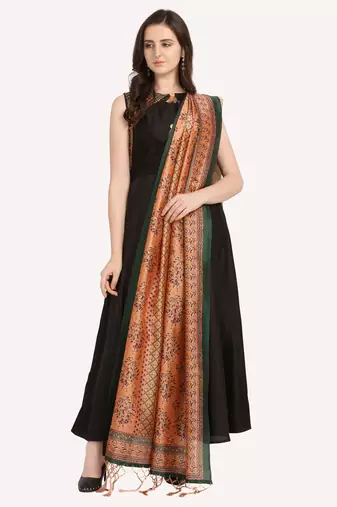 Digital print assam silk dupatta for women and girls to wear on gown chaniya choli kurti etc