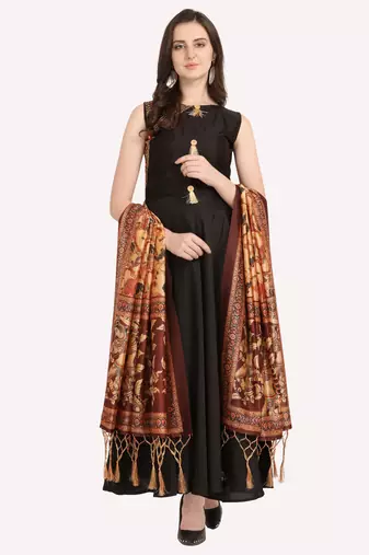 Digital print assam silk dupatta for women and girls to wear on gown chaniya choli kurti etc