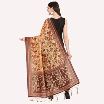 Digital print assam silk dupatta for women and girls to wear on gown chaniya choli kurti etc 4