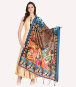 Digital print assam silk dupatta for women and girls to wear on gown chaniya choli kurti etc