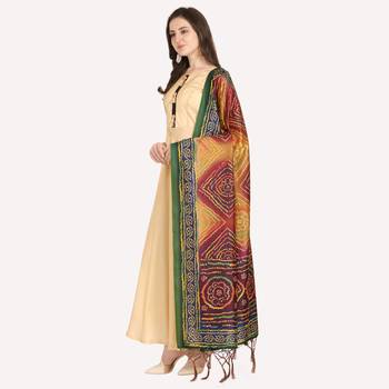 Digital print assam silk dupatta for women and girls to wear on gown chaniya choli kurti etc 2