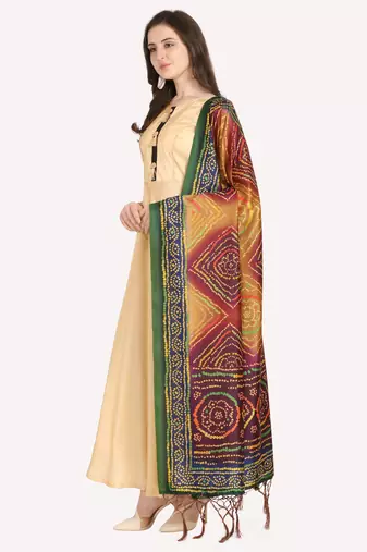 Digital print assam silk dupatta for women and girls to wear on gown chaniya choli kurti etc