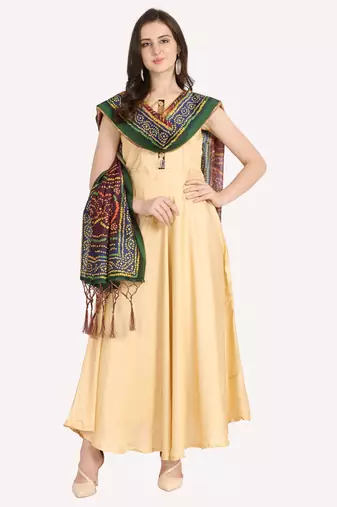 Digital print assam silk dupatta for women and girls to wear on gown chaniya choli kurti etc