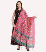 Digital print assam silk dupatta for women and girls to wear on gown chaniya choli kurti etc