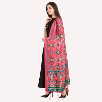 Digital print assam silk dupatta for women and girls to wear on gown chaniya choli kurti etc 2