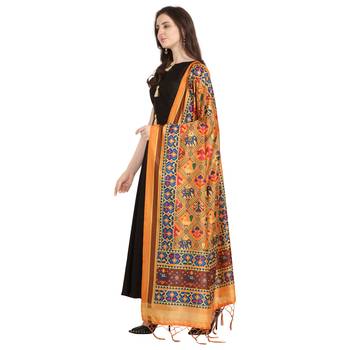 Digital print assam silk dupatta for women and girls to wear on gown chaniya choli kurti etc 2