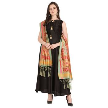 Digital print assam silk dupatta for women and girls to wear on gown chaniya choli kurti etc 3