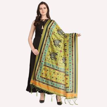 Digital print assam silk dupatta for women and girls to wear on gown chaniya choli kurti etc 1