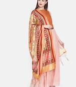 Digital print assam silk dupatta for women and girls to wear on gown chaniya choli kurti etc