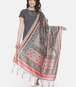 Digital print assam silk dupatta for women and girls to wear on gown chaniya choli kurti etc