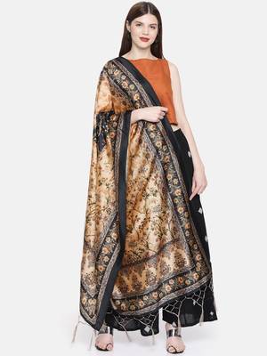 Digital print assam silk dupatta for women and girls to wear on gown chaniya choli kurti etc 1