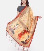Digital print assam silk dupatta for women and girls to wear on gown chaniya choli kurti etc