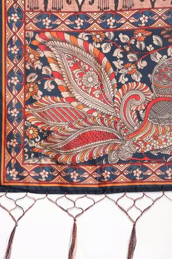 Digital print assam silk dupatta for women and girls to wear on gown chaniya choli kurti etc