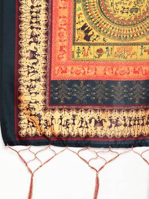 Digital print assam silk dupatta for women and girls to wear on gown chaniya choli kurti etc 2
