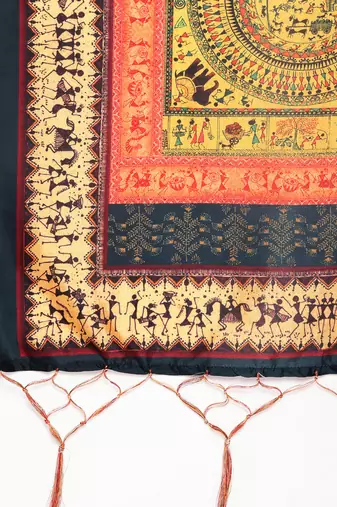 Digital print assam silk dupatta for women and girls to wear on gown chaniya choli kurti etc