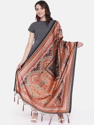 Digital print assam silk dupatta for women and girls to wear on gown chaniya choli kurti etc 1