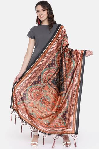 Digital print assam silk dupatta for women and girls to wear on gown chaniya choli kurti etc