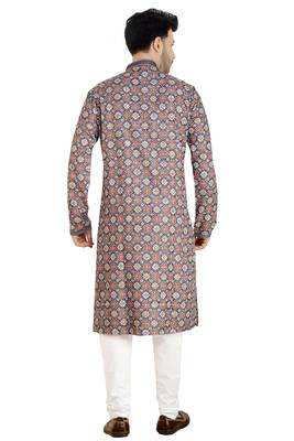 Arruga stylish digital print sequins embroidery kurta pajama 3