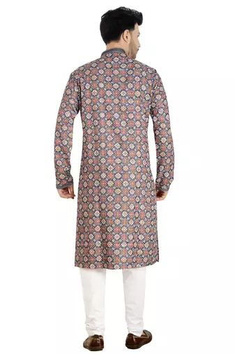 Arruga stylish digital print sequins embroidery kurta pajama