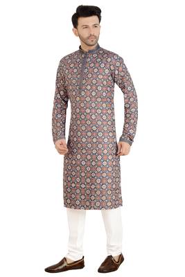 Arruga stylish digital print sequins embroidery kurta pajama 4