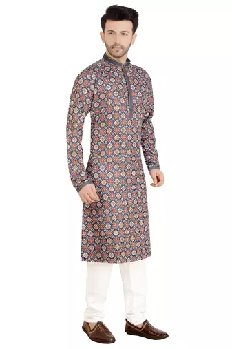 Arruga stylish digital print sequins embroidery kurta pajama