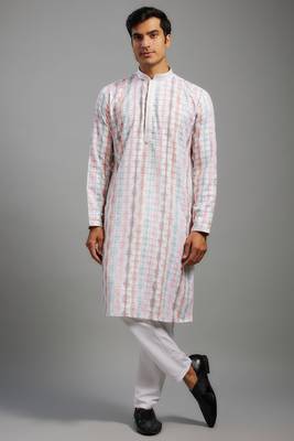 Arruga stylish digital print sequins embroidery kurta pajama 1