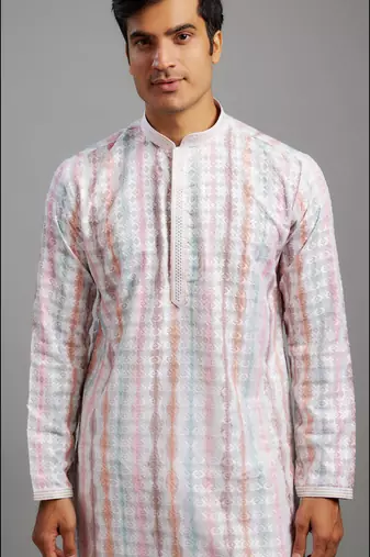 Arruga stylish digital print sequins embroidery kurta pajama