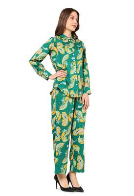  women's buta printed co-ord set(green) 3