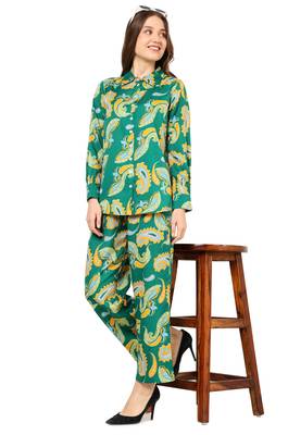  women's buta printed co-ord set(green) 4