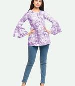 Yash gallery women's/girls cotton tie die printed top