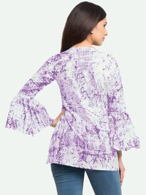  women's/girls cotton tie die printed top 3