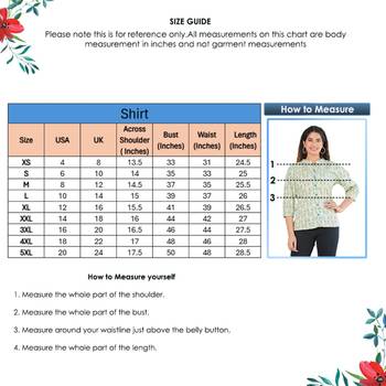  women's floral printed regular pintucks shirt (green) 5