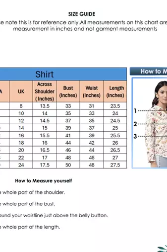  womens rayon floral printed shirt (multi)
