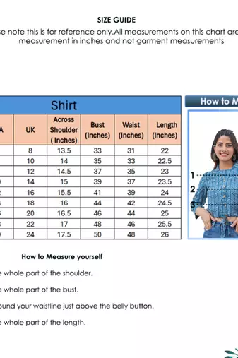 women's geomatrical printed indigo high-low shirt (blue)
