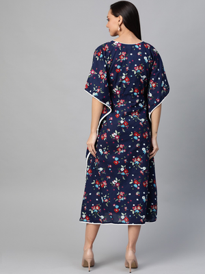  women's cotton floral printed kaftan 3