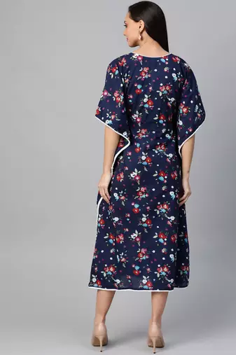  women's cotton floral printed kaftan