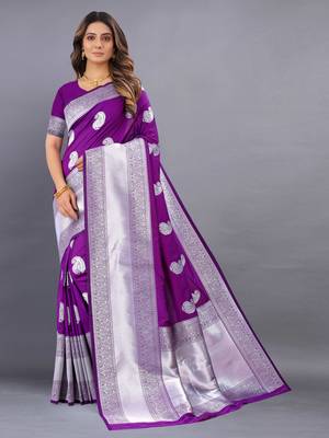 Yavira Silk Wine Amazing Ethnic Wear Silk Tredtional Sarees 1