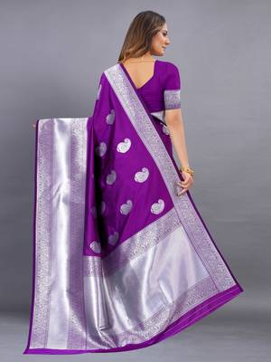 Yavira Silk Wine Amazing Ethnic Wear Silk Tredtional Sarees 3