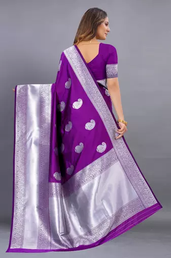Yavira Silk Wine Amazing Ethnic Wear Silk Tredtional Sarees