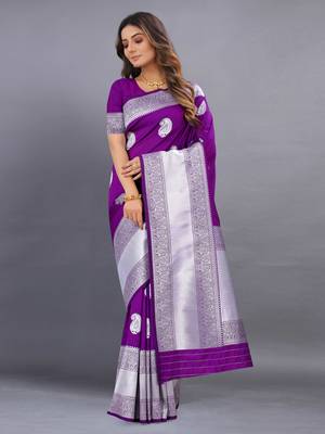 Yavira Silk Wine Amazing Ethnic Wear Silk Tredtional Sarees 4