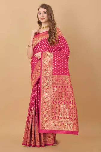 Yavira Silk Pink Amazing Ethnic Wear Silk Tredtional Sarees