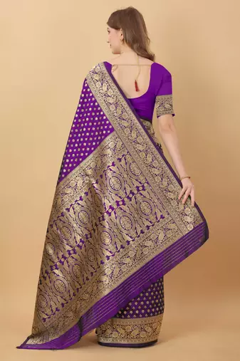 Yavira Silk Wine Amazing Ethnic Wear Silk Tredtional Sarees