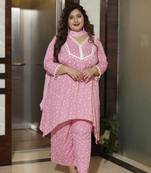 Pink bandhani co-ord set