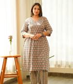 Boho printed kurta set