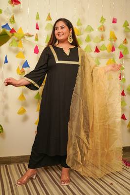 Black marori royal kurta set 1